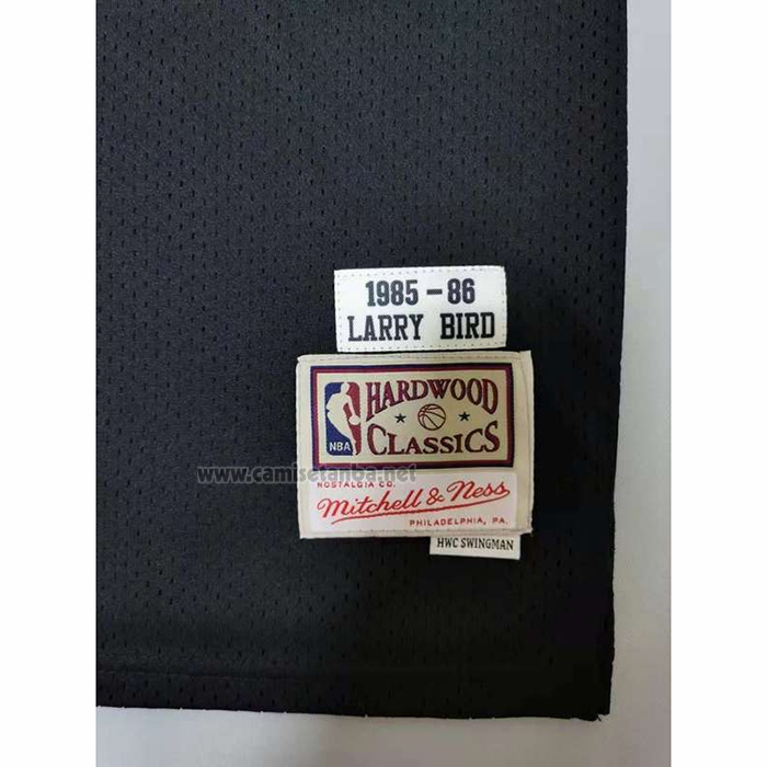 Camiseta Boston Celtics Larry Bird #33 Mitchell & Ness 1985-86 Negro